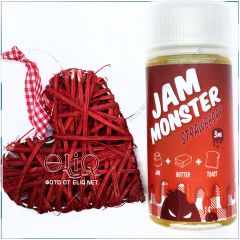 100 мл Jam Monster Strawberry - жидкость для заправки электронных сигарет. Джем Монстр Клубничный