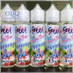 60ml Gee! Smoothie Strawberry & Apple жидкость для заправки электронных сигарет Гии: смузи сочная клубника и кислое яблоко