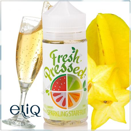 100ml Fresh Pressed Sparkling Starfruit - премиум жидкость для заправки. Карамболь, экзотические фрукты, шампанское (США)