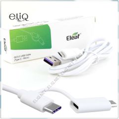 Eleaf QC 3.0 USB - Micro USB / Type-C. 2-в-1 кабель для быстрой зарядки.