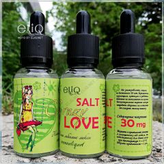 30 мл. Crazy Love SALT (eliq.net) - вейп-жидкость для заправки электронных сигарет. Клубника - банан Соль