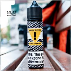 Warning Brothers Banana Strawberry - вейп-жидкость для заправки электронных сигарет Клубника с Бананом