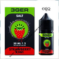 30 мл Strawberry Kiwi 3GER SALT - вейп-жидкость для заправки электронных сигарет. Клубника, киви. Соль
