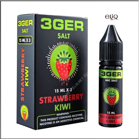 15 мл Strawberry Kiwi 3GER SALT - вейп-жидкость для заправки электронных сигарет. Клубника, киви. Соль