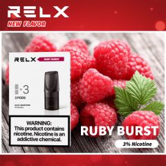 Ruby Burst RELX PODs 3% 30мг заправленные картриджи (поды) малина