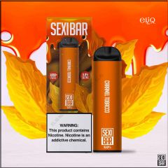 SEXIBAR 1000 Puff - Caramel Tobacco Disposable мини-вейп, одноразовая электронная сигарета. Табак с карамелью