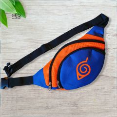 Бананка Наруто, Naruto, сумка сине-оранжевая