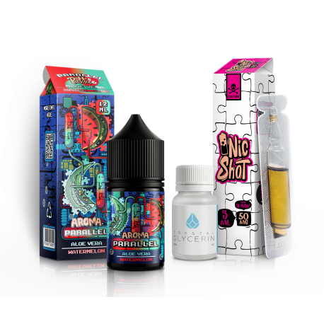 Parallel Aloe Vera Watermelon Мікс Кіт InBottle 30мл 50 мг Алое, Арбуз