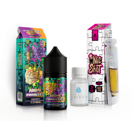 Parallel Grape Citrus Мікс Кіт InBottle 30мл 50 мг Виноград Цитрус