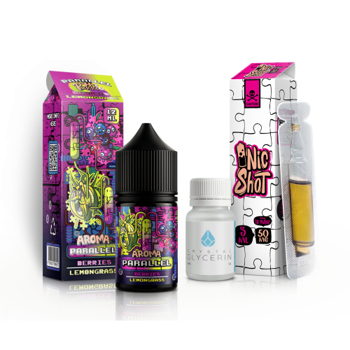Parallel Berries Lemongrass Мікс Кіт InBottle 30мл 50 мг Ягоди, Лемонграсс