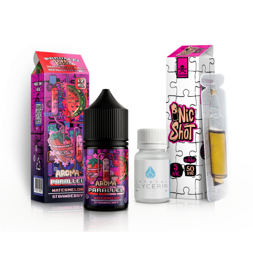 Parallel Strawberry Watermelon Мікс Кіт InBottle 30мл 50 мг Полуниця Кавун