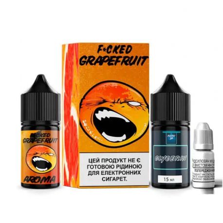 30ml F*cked Liquids Grapefruit SALT. Жидкость для заправки под-систем. Грейпфрут Соль
