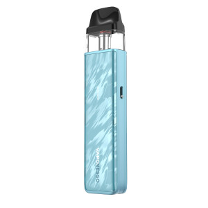 Vaporesso XROS 5 Mini flowing blue студійне фото градієнтного дизайну
