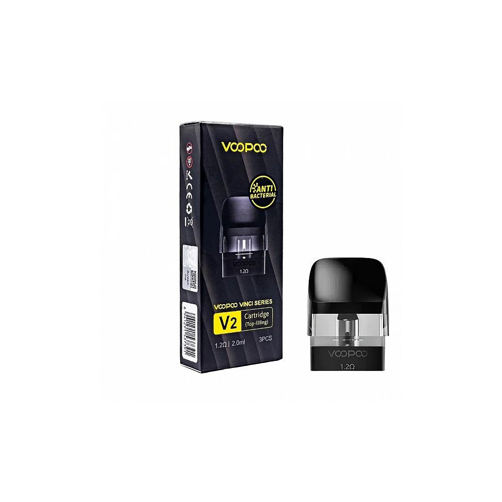 Voopoo Vinci Series V2 Cartridge 2ml 1.2Ω з антибактеріальним мундштуком