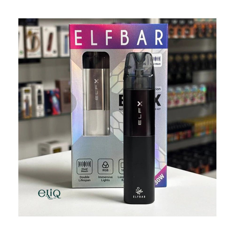 Elf Bar ELFX упаковка коробка оригінал голограма QR код перевірка"
