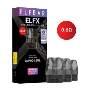 Elf Bar ELFX replacement pods 2ml картриджі офіційний дистриб'ютор