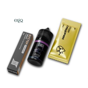 Оригінальна упаковка Chaser BLACK Ultra з етикеткою смородина-персик-яблуко та інструкцією приготування