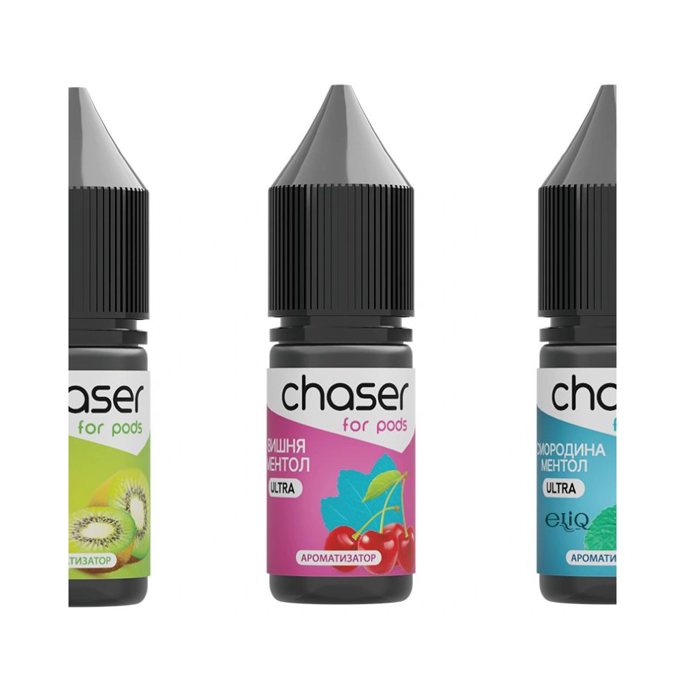 Ароматизатор Chaser FOR PODS ULTRA вишня ментол 4мл - соковита вишня з прохолодою для створення 10мл готової рідини