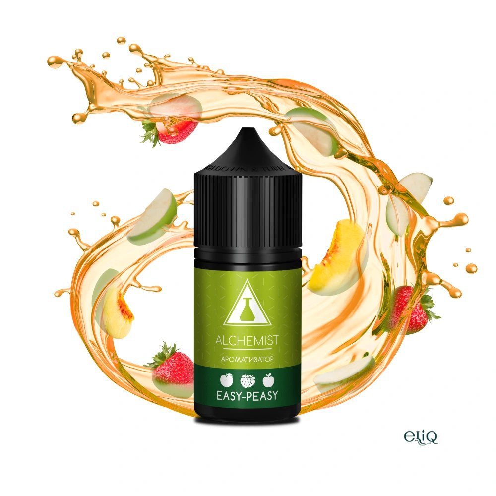 Ароматизатор NEW ALCHEMIST FL EASY-PEASY 12мл з персиковим дизайном етикетки