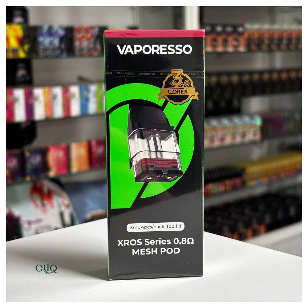Оригінальний картридж Vaporesso XROS 0.8 Ом 3мл з технологією COREX 3.0 для MTL парування