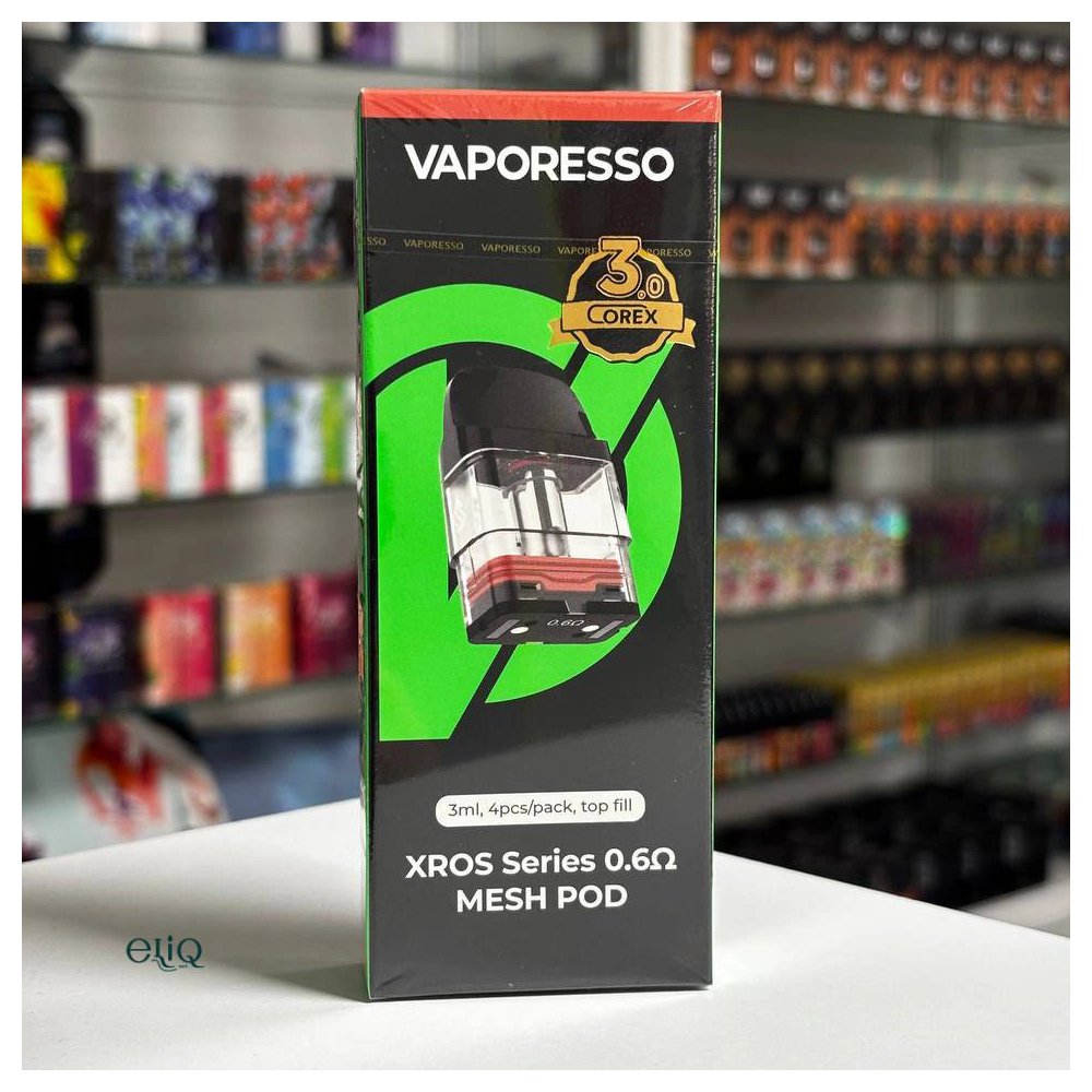 Оригінальний картридж Vaporesso XROS 0.6 Ом 3мл для густих хмар DTL парування