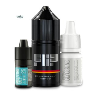 ри варіанти FLIP Strawberry Mango (0мг, 25мг, 50мг) з компонентами та POD-системою