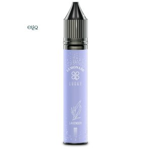 Готовий флакон рідини Lucky Lavender Lemonade на білому фоні