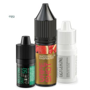 Набір для самозамісу VAPE SHOT Watermelon Raspberry 15 мл: ароматизатор, гліцерин і нікобустер
