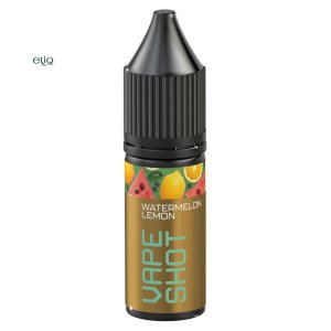 Флакон VAPE SHOT Watermelon Lemon 15 мл зі смаком кавуна та лимону на білому фоні