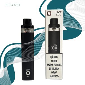 UVP SOL Black POD-система з акумулятором 1100 мАч та монохромним дисплеєм