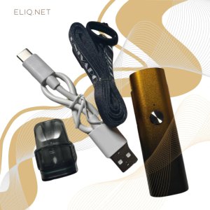 Повна комплектація Univapo Miso C Noble Gold: девайс, картриджі, кабель, темляк оригінальне фото