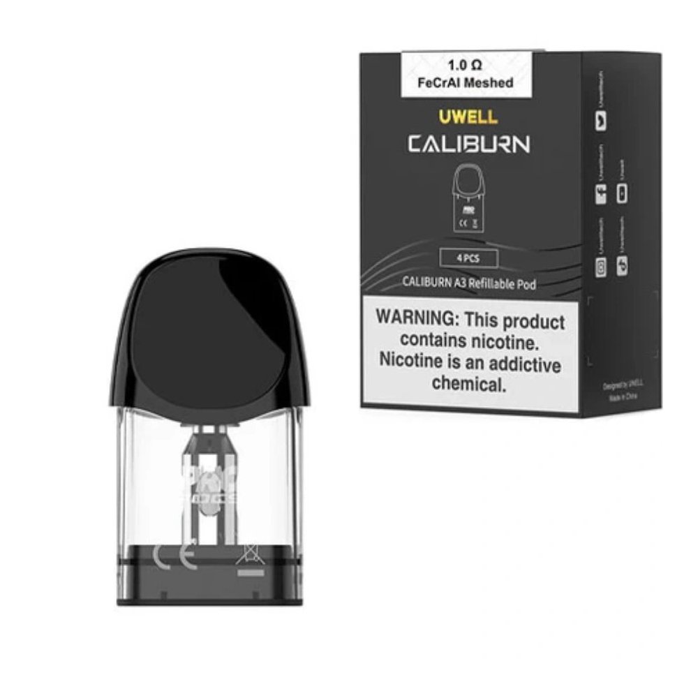 Оригінальна упаковка Uwell з голограмою автентичності Caliburn A3S