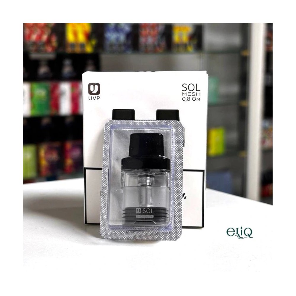 Картридж UVP SOL 2 мл 0.8 Ом - оригінальний змінний под для MTL vaping реальне фото