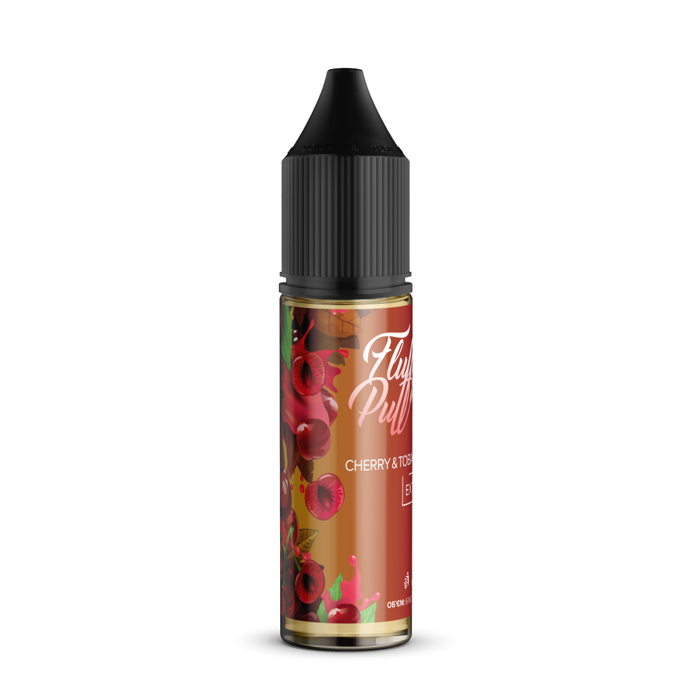 CHERRY TOBACCO Fluffy Puff Salt вишня тютюн джентльменський міні 15мл