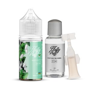 WHITE MINT Fluffy Puff Salt 30мл - м'ятний тік-так | EliQ набір компонентів