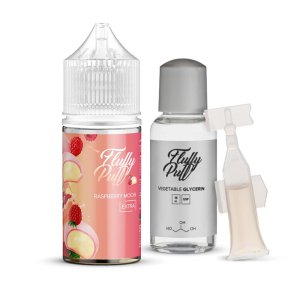 RASPBERRY MOCHI Fluffy Puff Salt 30мл - малинове моті набір компонентів фото