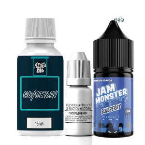 Набір компонентів Jam Monster Blueberry Salt 30ml 50mg - американський самозаміс для POD-систем від Monster Vape Labs