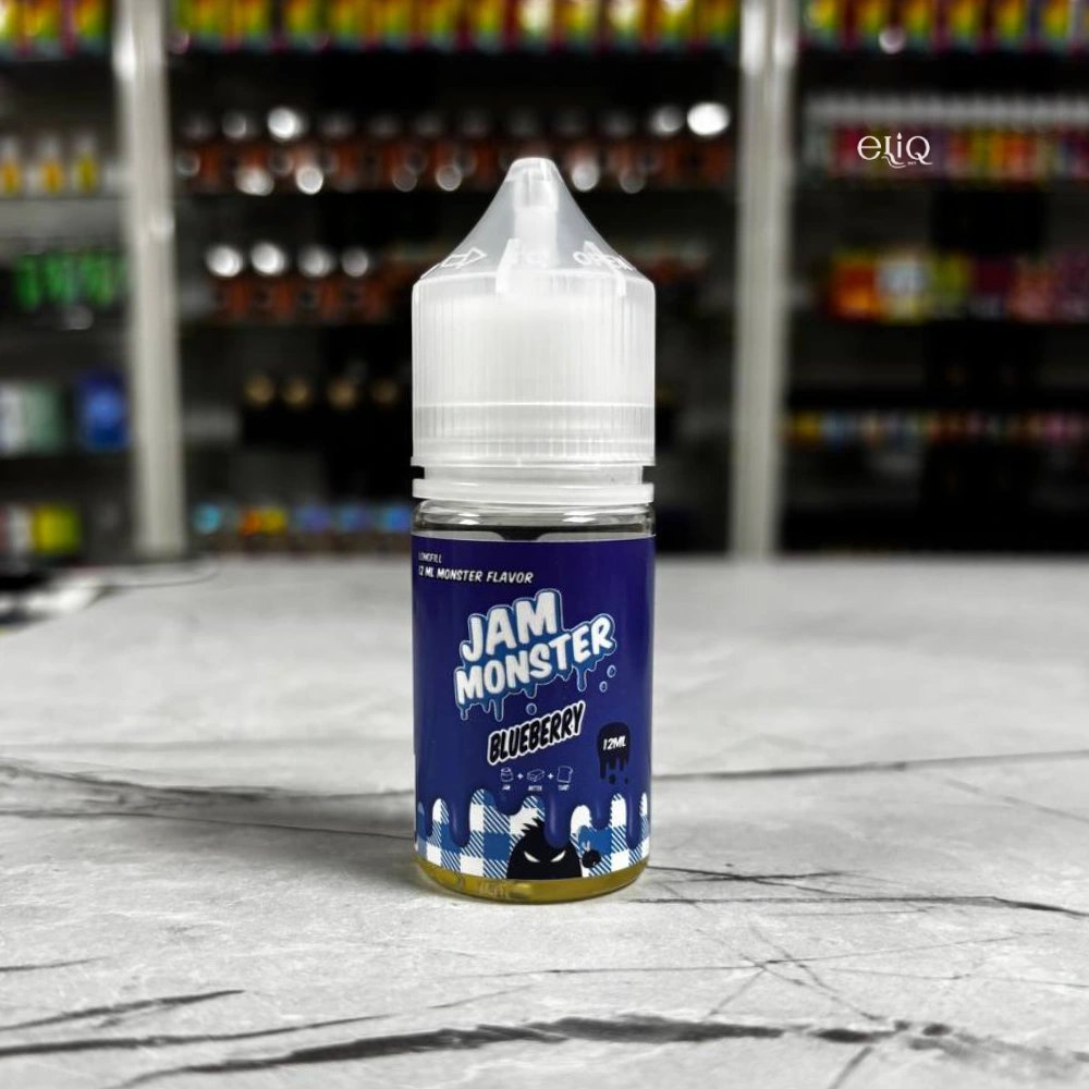 американський набір Jam Monster Blueberry зі смаком чорничного джему та хрусткого тосту з вершковим маслом фото в вейпшопі Елік