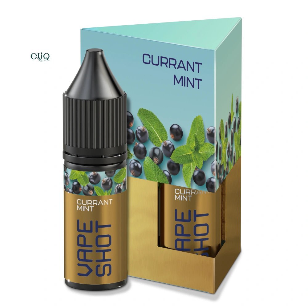 Набір компонентів Vape Shot з ароматом чорної смородини та м'яти для POD-систем Упаковка