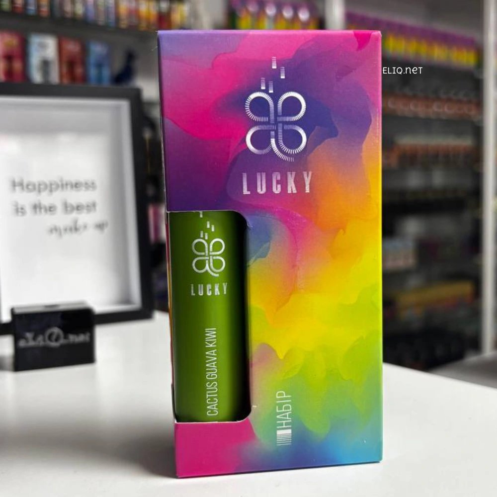 LUCKY Cactus Guava Kiwi від Liquid Lab - набір для вейпу з екзотичним міксом кактуса, гуави та ківі  в магазині ELIQ