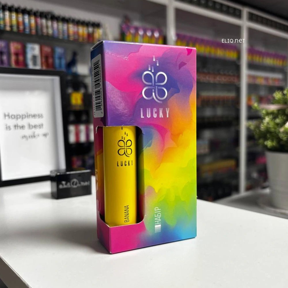 Набір компонентів LUCKY Banana Ice 50 мг з ароматом банана з льодом для POD-систем 30 мл