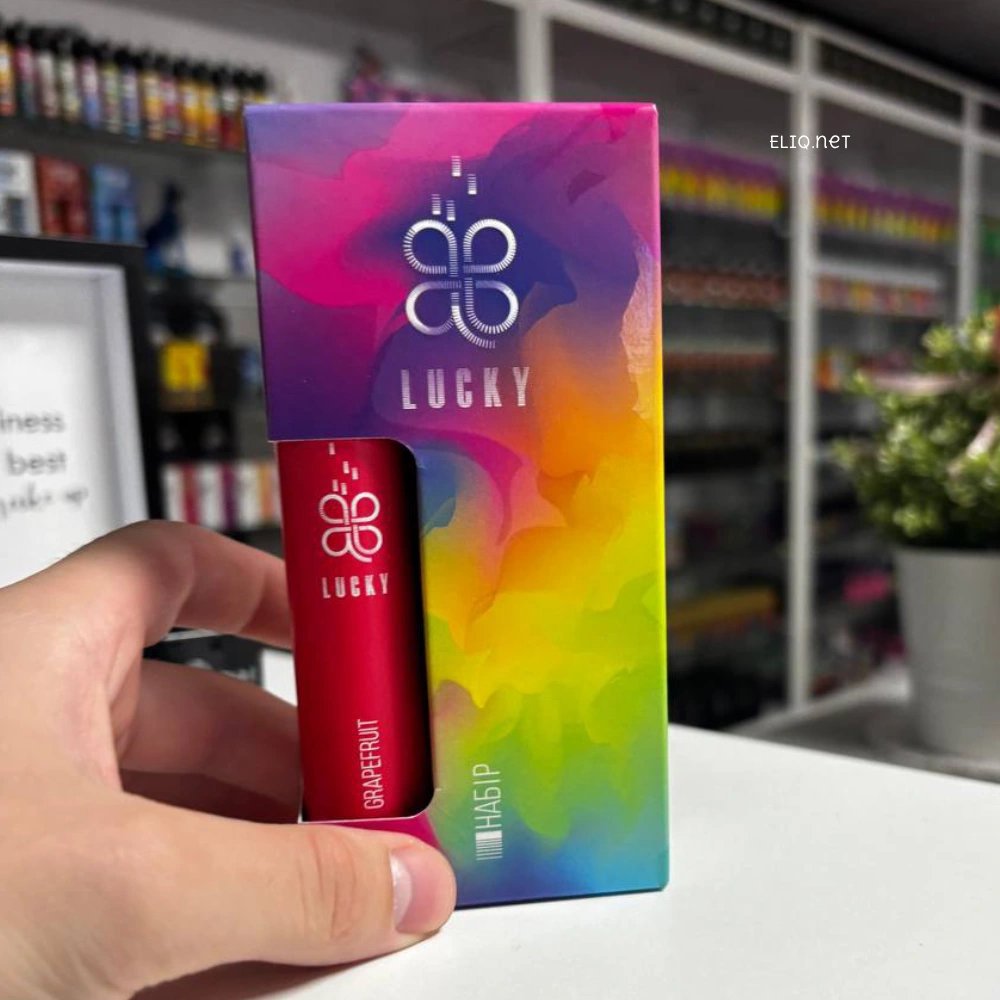 LUCKY Grapefruit 65мг конструктор сольової рідини для POD. Аромамікс Лакі Грейпфрут 12мл з нікобустером 65мг