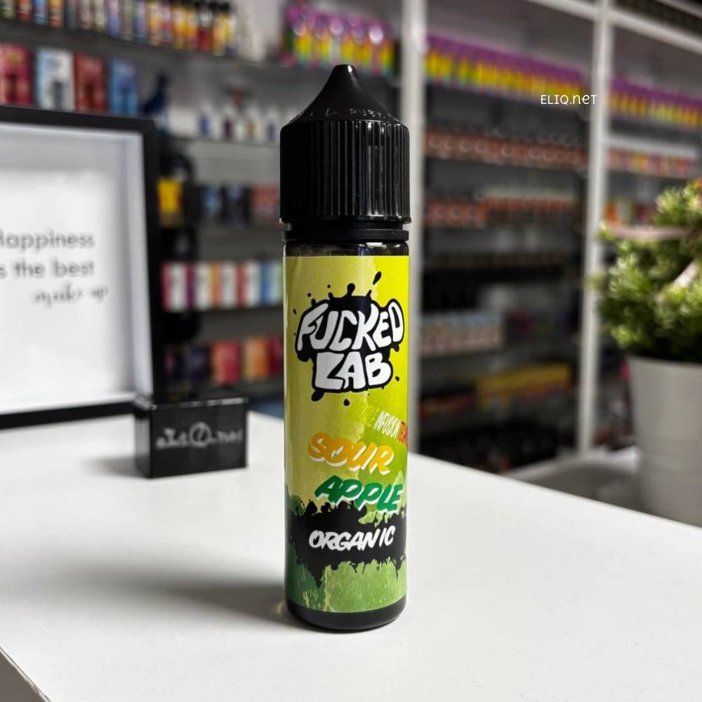 60мл Fucked Lab Organic Sour Apple на полиці вейпшопу ELIQ | Кисле яблуко набір самозаміс 3мг/6мг