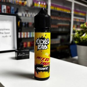 Флакон 60мл Fucked Lab Organic Mixed Fruit з концентратом та органічний нікобустер Факед Лаб в наявності в Eliq