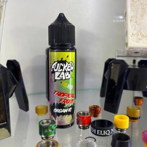Флакон Fucked Lab Organic Tropical Mix 60мл з концентратом та органічний нікобустер Факед Лаб в наявності в Eliq