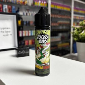 Флакон Fucked Lab Organic Vanilla Tobacco 60мл з концентратом та органічний нікобустер Факед Лаб в наявності в Eliq