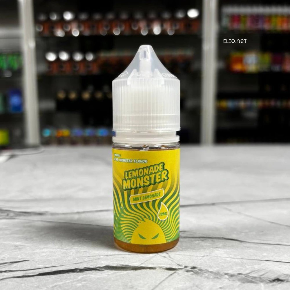 Набір компонентів Lemonade Monster Mint 30мл 50мг - концентрат м'ятного лімонаду. Товар на полиці ELIQ без ретуші та обробки