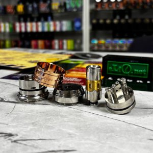 Розібраний Kryptomizer 26650 - всі компоненти дрипки окремо