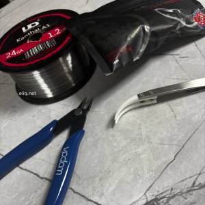 VPDAM Cutter Pliers серед інших професійних інструментів для вейпу - пінцет, кантал, коттон - асортимент ELIQ