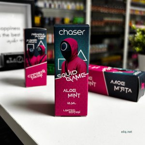 Повна лінійка Chaser Squid Game: Aloe Mint, Jasmine Peach, Pineapple Passion Lime - три унікальні смаки лімітованої серії